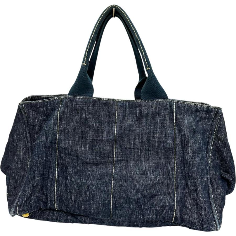 PRADA PRADA/プラダ カナパ ハンドバッグ キャンバス インディゴ PRADA PRADA/プラダ カナパ ハンドバッグ キャンバス インディゴ