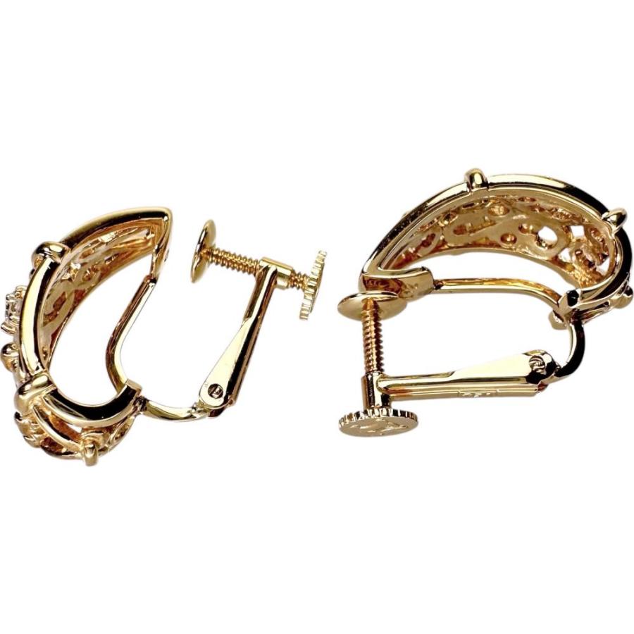 CELINE（セリーヌ） 透かしデザイン ダイヤモンド 計0.12×2ct