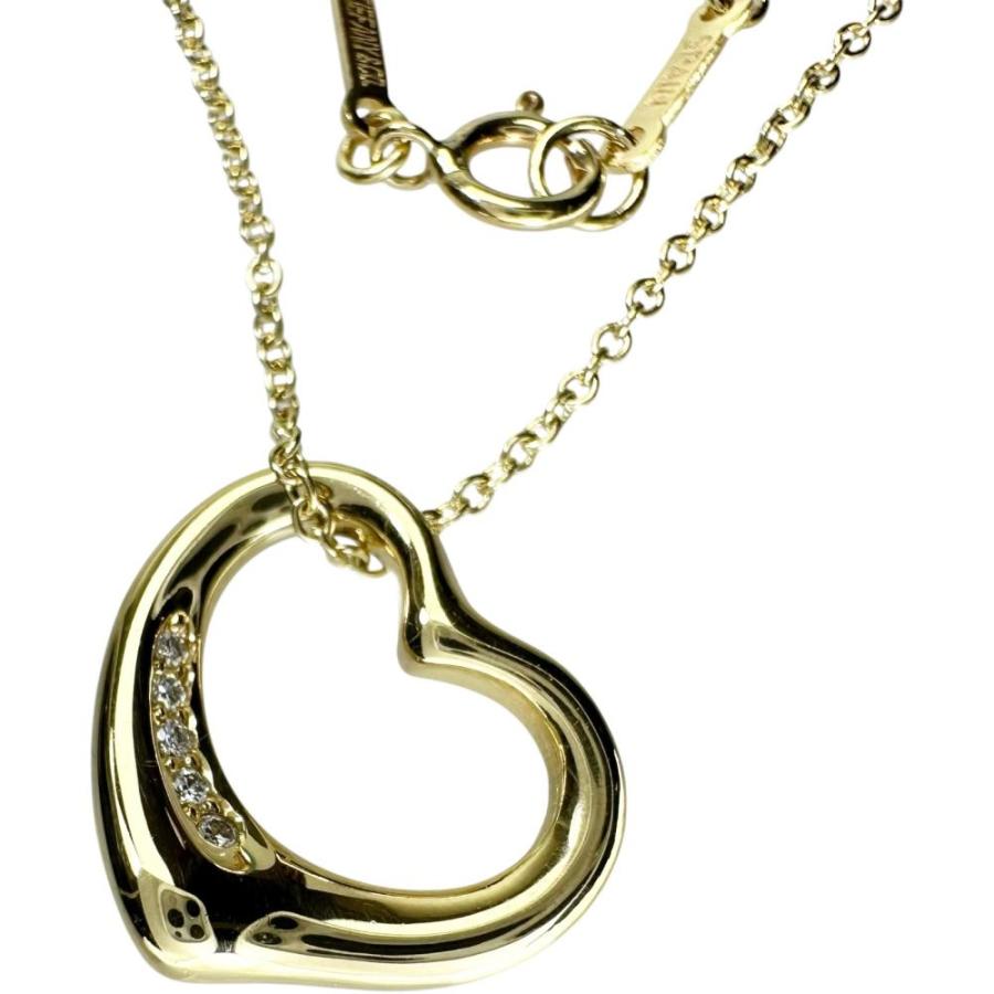 ♦︎ティファニーネックレス オープンハート エルサペレッティ 5P 18k