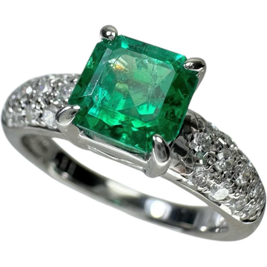 11.5号TASAKI/タサキ エメラルド 1.11ct ダイヤモンド 0.26ct リング