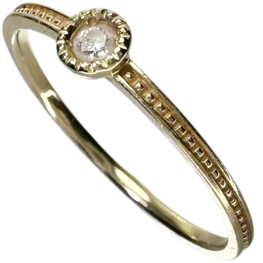 ete（エテ） 最終特価品 9号ete/エテ 1Pリング ダイヤモンド 0.03ct 
