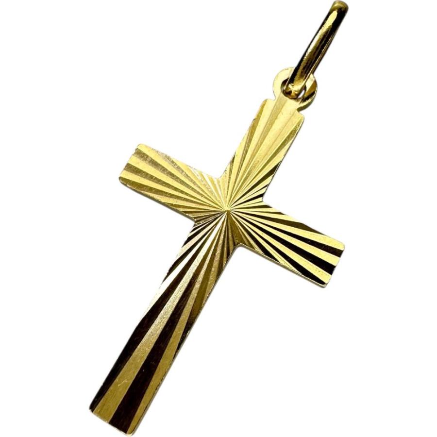 クロスチャーム ウノアエレ UNOAERRE（ウノアエレ） クロス ペンダントトップ K18ゴールド 1.3g