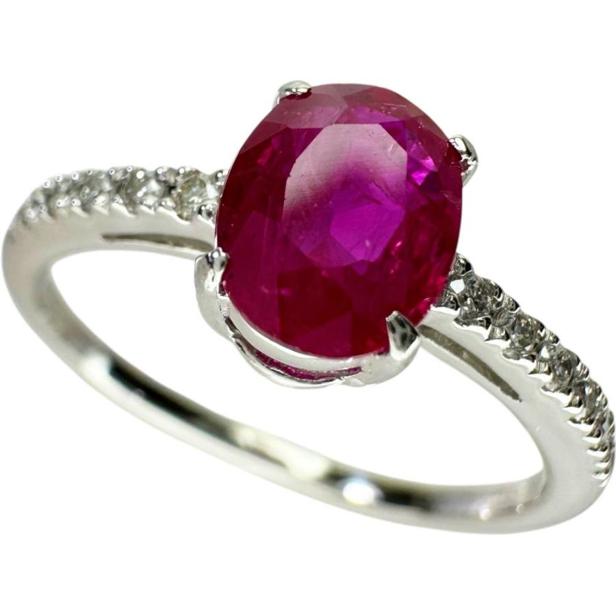 12号 モザンビーク産ルビー 0.91ct ダイヤモンド 0.09ct リング