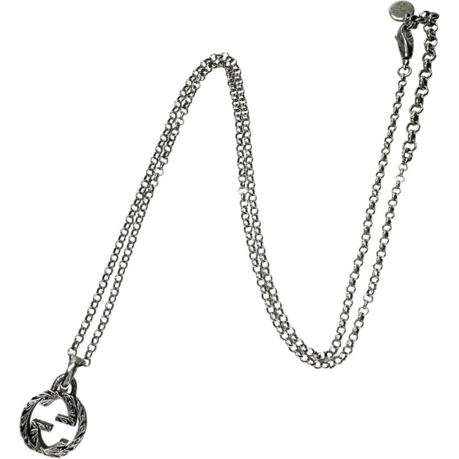 GUCCI（グッチ） インターロッキングG アラベスク ネックレス シルバー