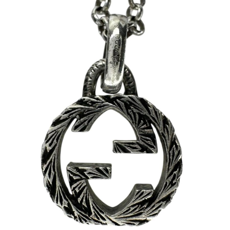 GUCCI（グッチ） インターロッキングG アラベスク ネックレス シルバー