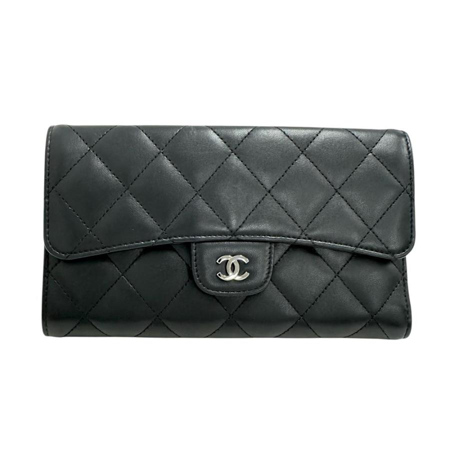 CHANEL マトラッセ　ブラック 長財布 シャネル(CHANEL) 長財布 黒 レディース長財布 | 通販・人気