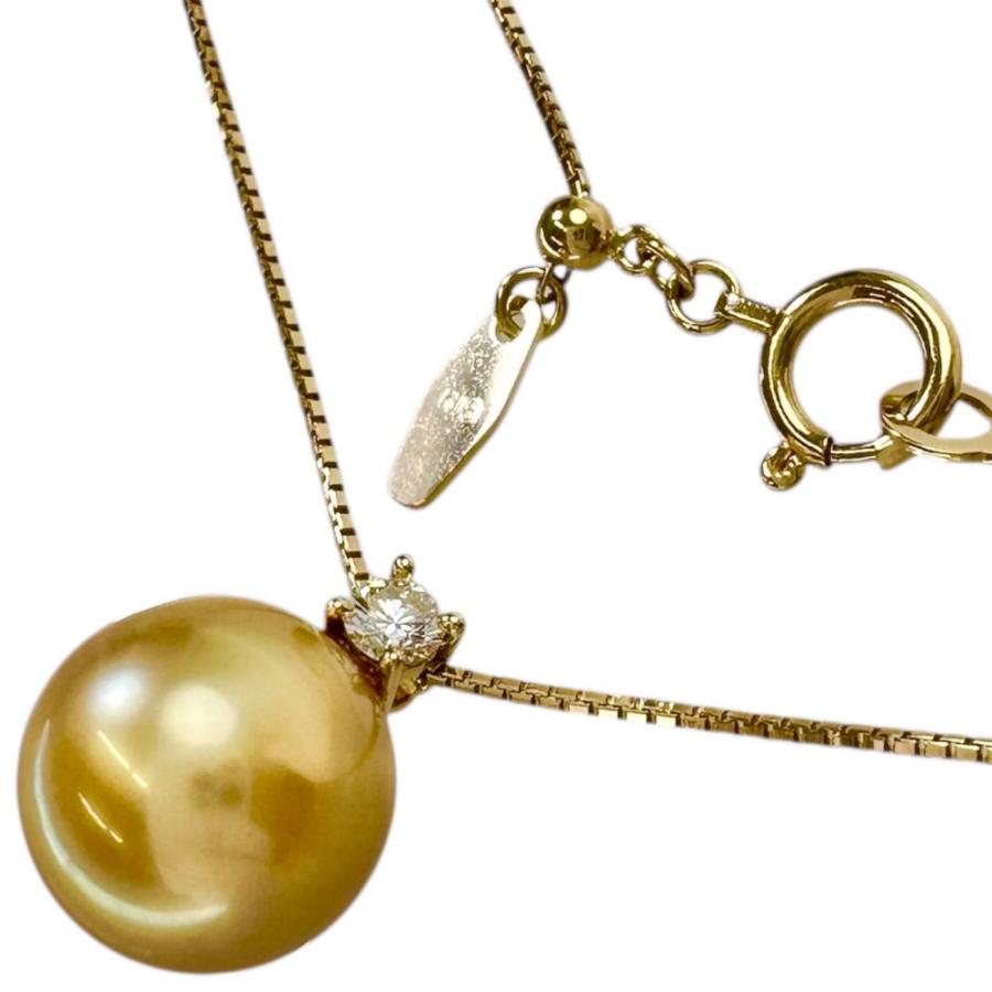 TASAKI/タサキ 白蝶ゴールデンパール10.4mm ダイヤモンド 0.09ct