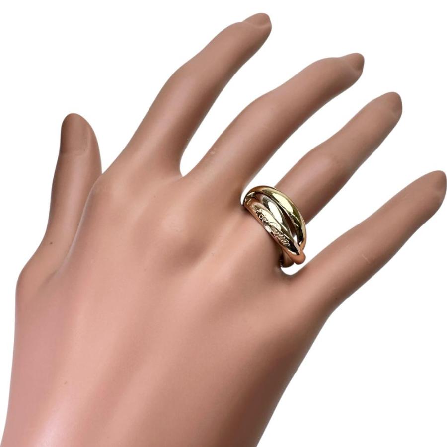 ⭐︎るり⭐︎トリニティ k18 pt900 リング　15号 Cartier（カルティエ） 15号CARTIER/カルティエ リング・指輪
