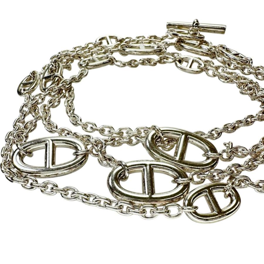 HERMES（エルメス） ファランドール120 ロング ネックレス シルバー925