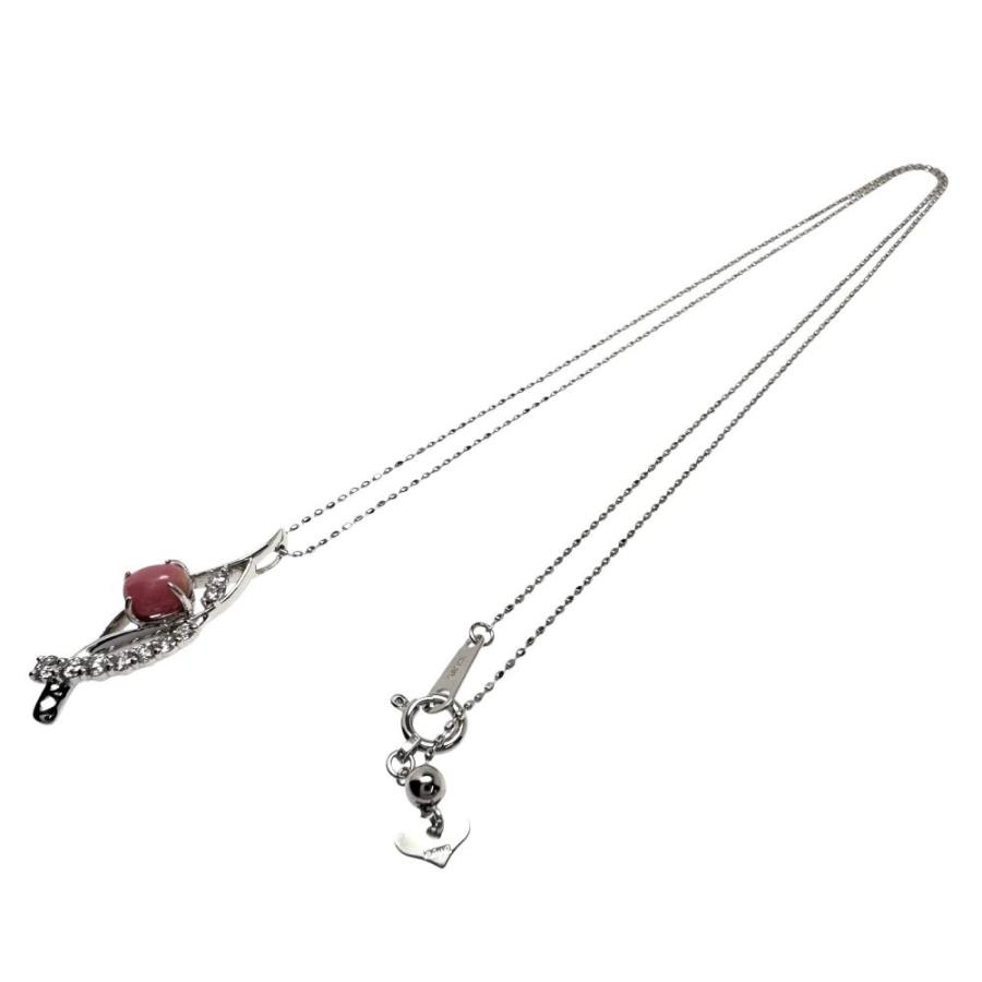 コンクパール 0.75ct ダイヤモンド 計0.21ct ネックレス K18WGホワイト 