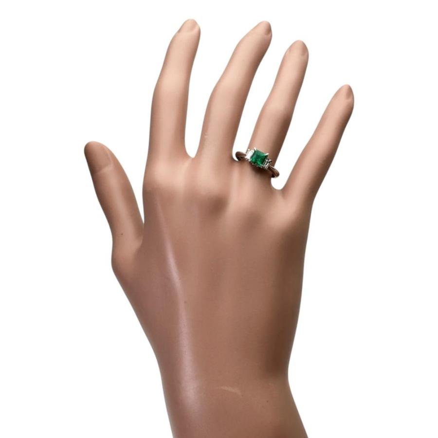 腕時計、アクセサリー 11.5号 エメラルド(三相) 0.792ct ダイヤモンド 