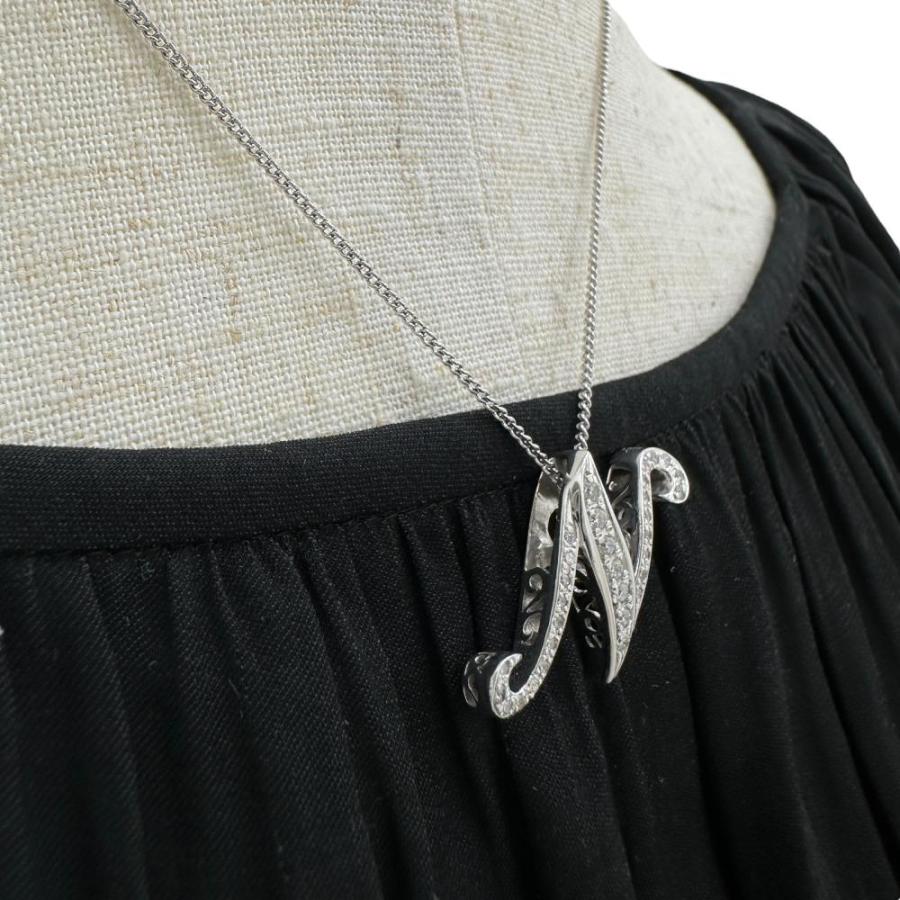YUKIZAKI/ゆきざき】Nモチーフ ダイヤモンド 0.38ct ペンダントトップ