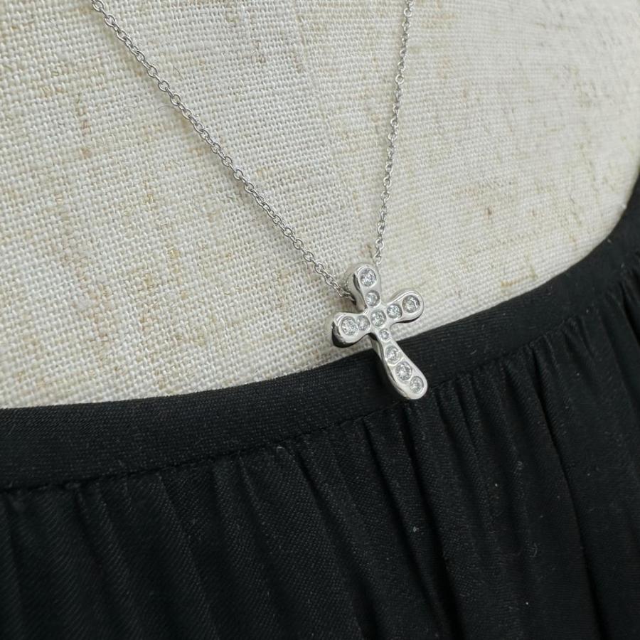 TIFFANY&Co.（ティファニー） ダイヤモンド ネックレス ドッツクロス 