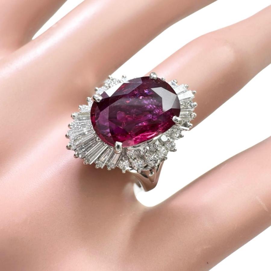 14号 タイ産ルビー 2.28ct ダイヤモンド 0.91ct リング・指輪