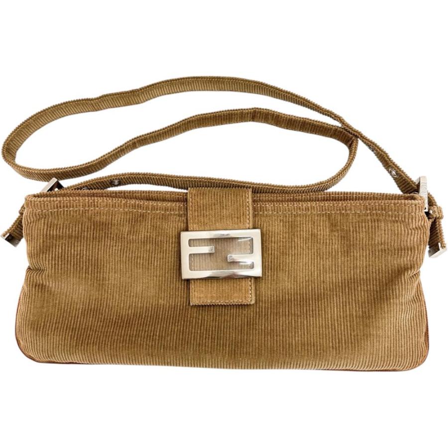 FENDI（フェンディ） FFロゴ ショルダーバッグ コーデュロイ