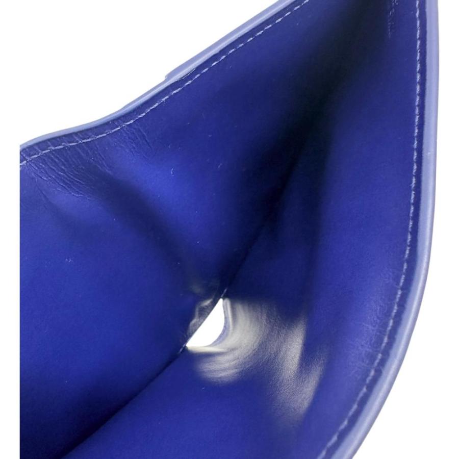 LOEWE（ロエベ） アナグラム 二つ折り財布 レザー ブルーレザー/ブルー