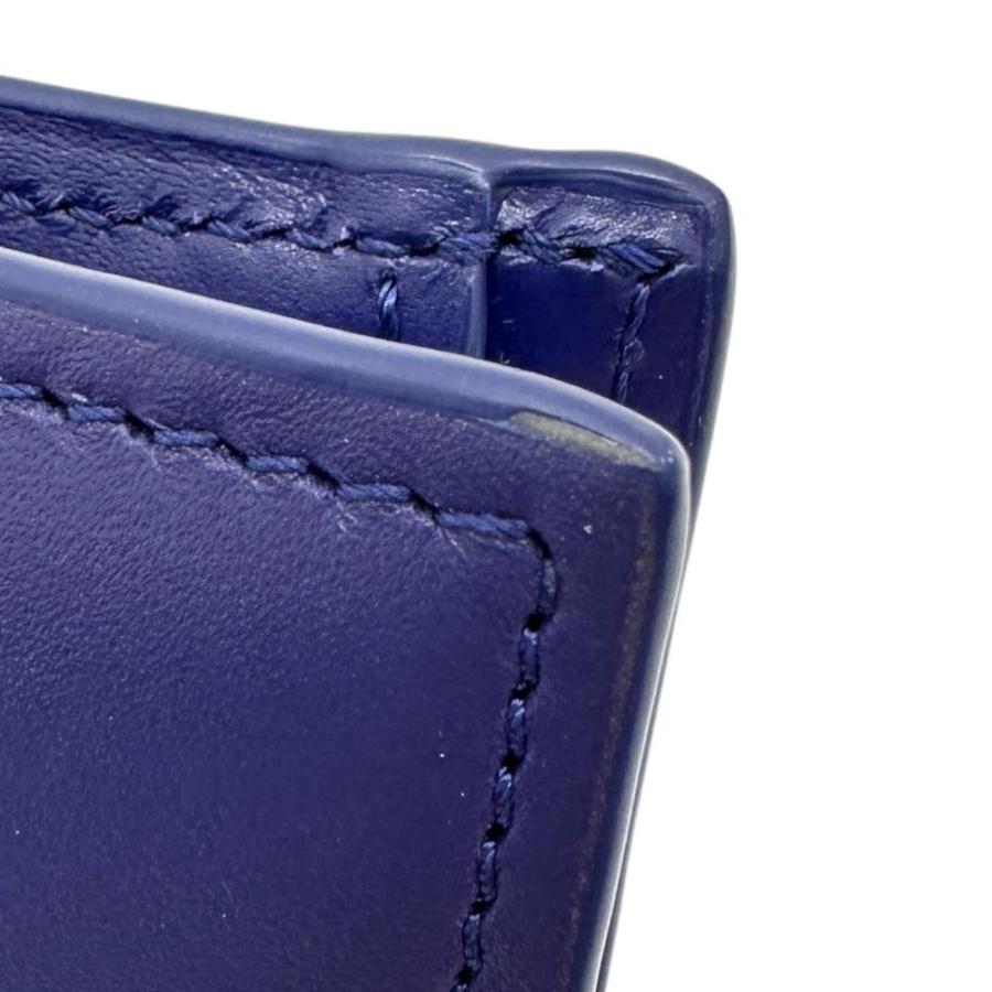 LOEWE（ロエベ） アナグラム 二つ折り財布 レザー ブルーレザー/ブルー