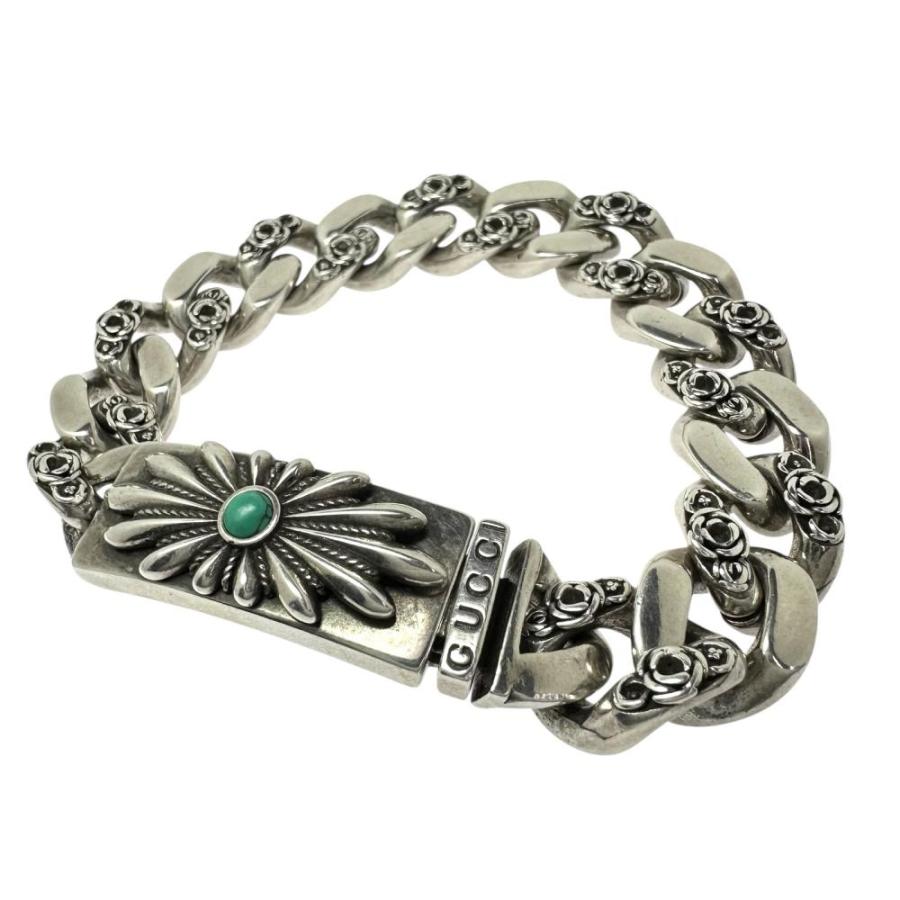GUCCI（グッチ） 喜平型 ターコイズ ブレスレット シルバー925 87.2g