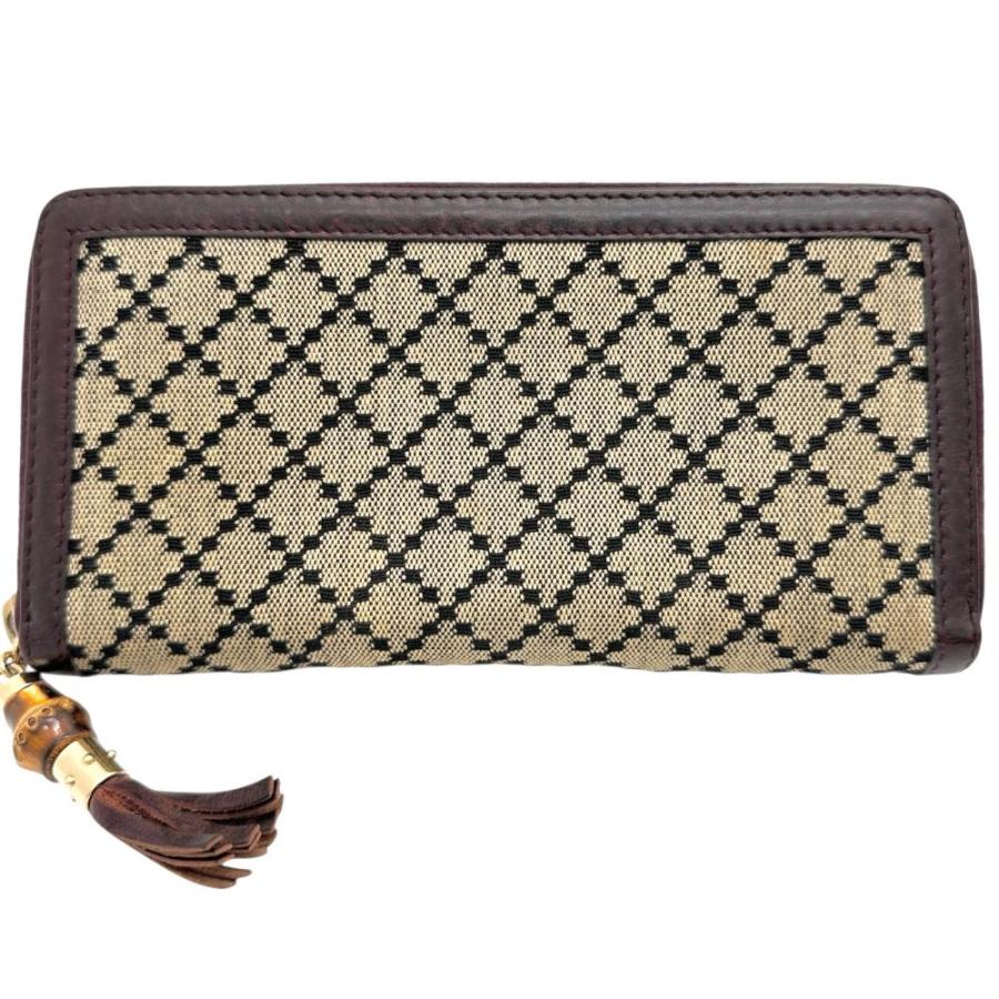 【極美品】 GUCCI グッチ 折り財布 財布 ディアマンテ キャメル メンズ GUCCI（グッチ） 224253 ディアマンテ ラウンドファスナー 長財布