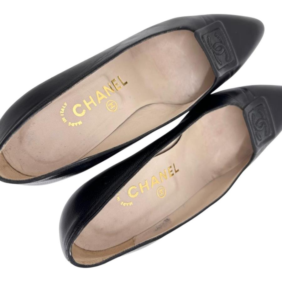 CHANEL（シャネル） ココマーク パンプス レザー ブラック レディース