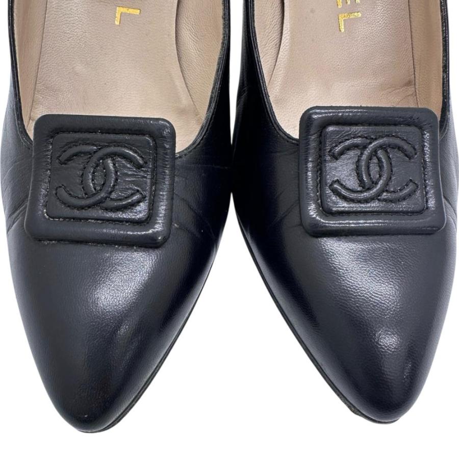 CHANEL（シャネル） ココマーク パンプス レザー ブラック レディース