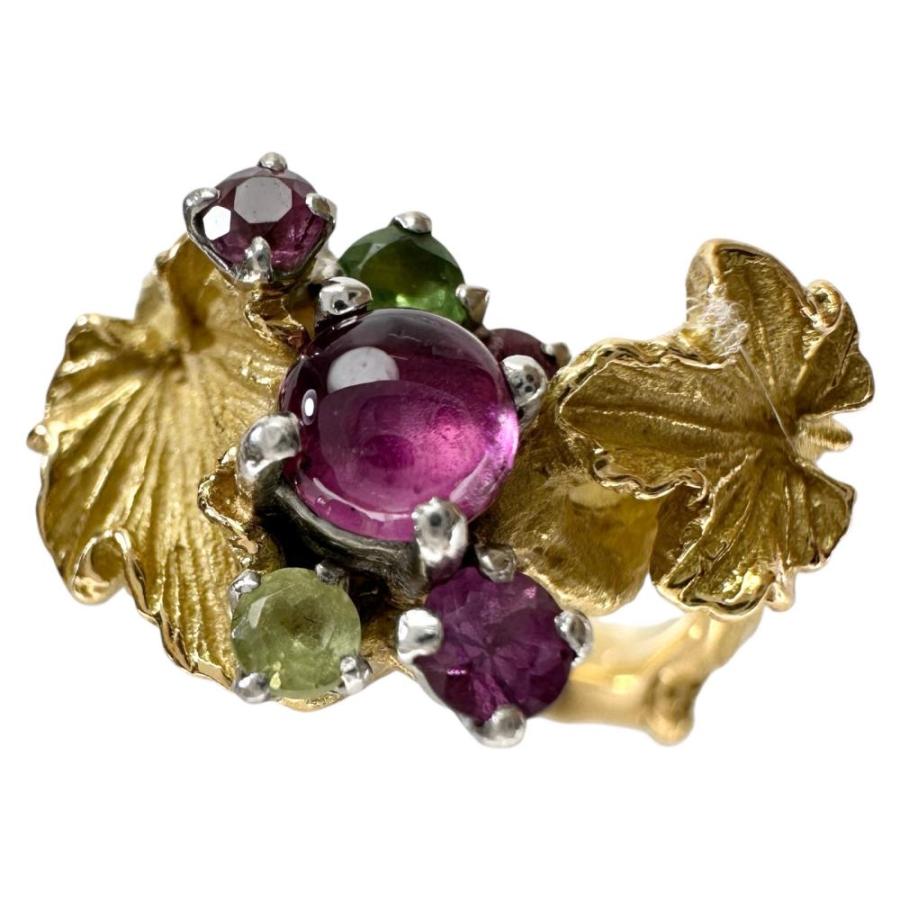 5.5号IWAKURA KOJI/岩倉康二 マルチ石 リング・指輪 K18ゴールド/Pt900