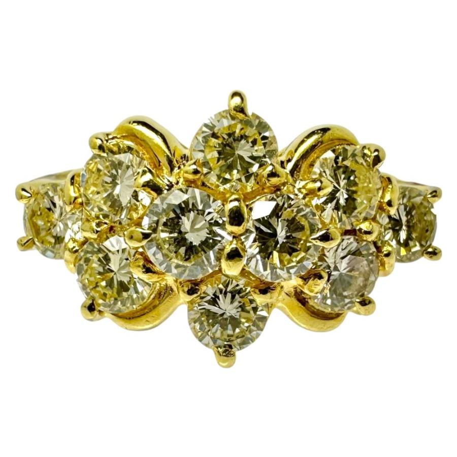 11.5号 ダイヤモンド 計1.00ct リング・指輪 K18ゴールド 4.4g 