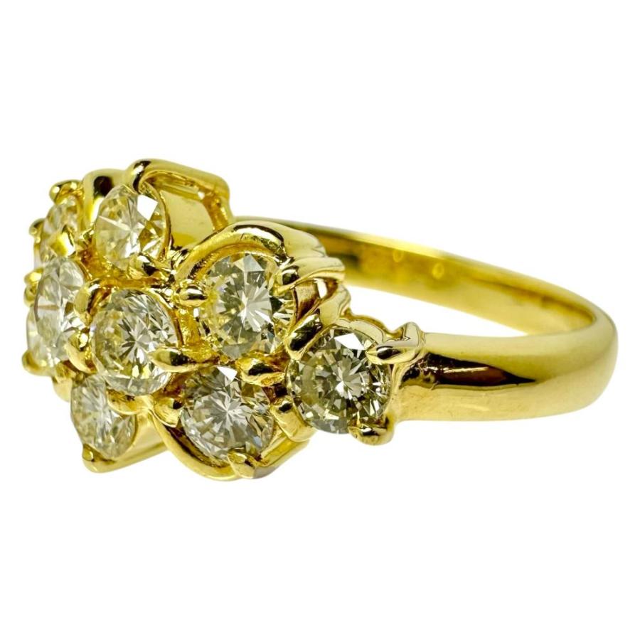 11.5号 ダイヤモンド 計1.00ct リング・指輪 K18ゴールド 4.4g 