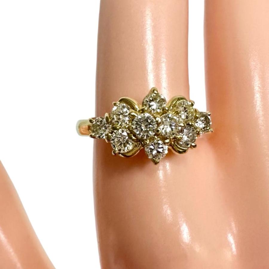 11.5号 ダイヤモンド 計1.00ct リング・指輪 K18ゴールド 4.4g 