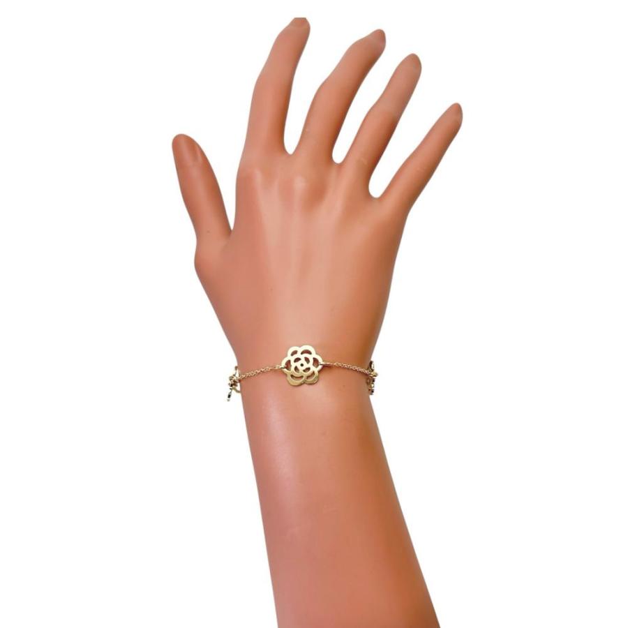 CHANEL/シャネル カメリア コレクション ブレスレット K18ゴールド 7.0