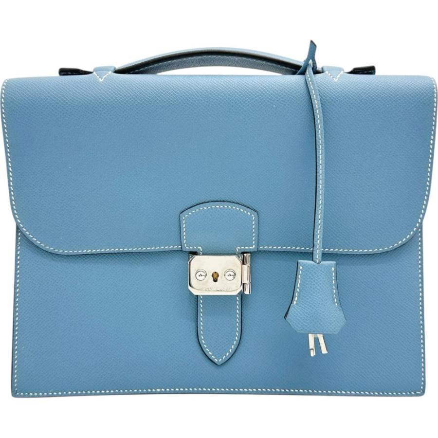 HERMES（エルメス） サックアデペッシュ27 ハンドバッグ レザー/ヴォー