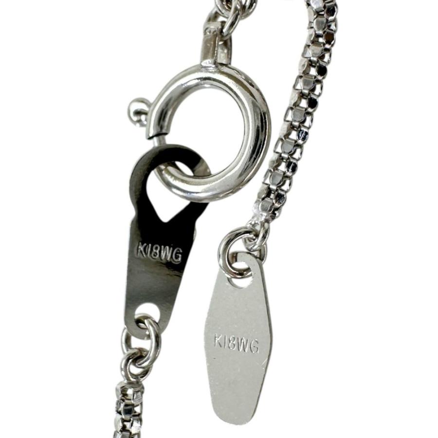 ダイヤモンド 1.97ct ネックレス K18WGホワイトゴールド 8.8g 45cm レディース_7