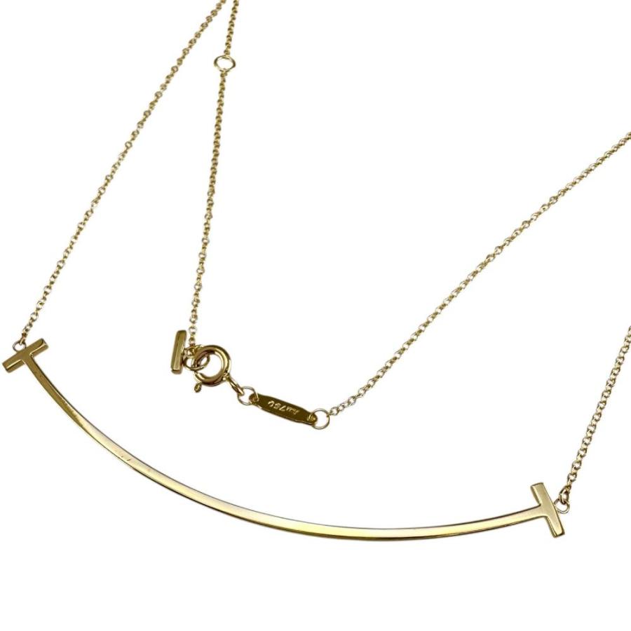 TIFFANY&Co.（ティファニー） Tスマイル ラージ ネックレス K18YG