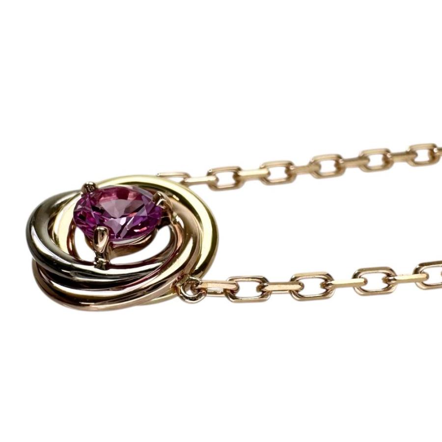 Cartier（カルティエ） トリニティ ピンクサファイア ネックレス K18 