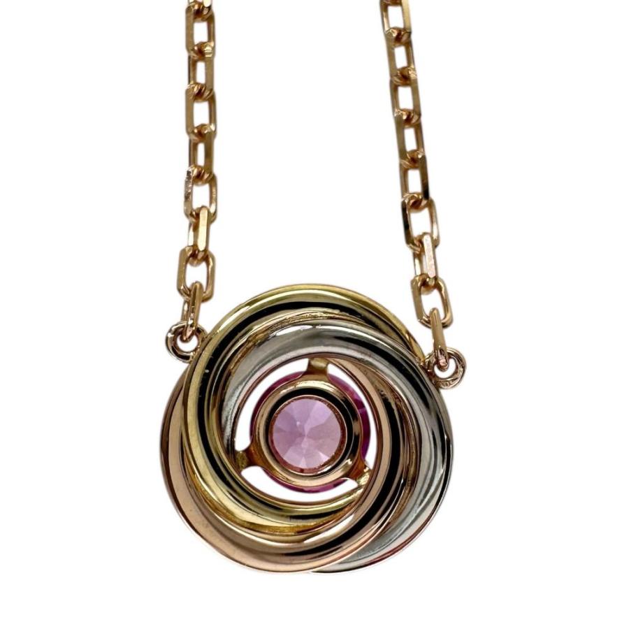 Cartier（カルティエ） トリニティ ピンクサファイア ネックレス K18