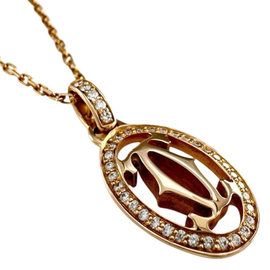 Cartier（カルティエ） ロゴドゥーブルC ダイヤモンド ネックレス