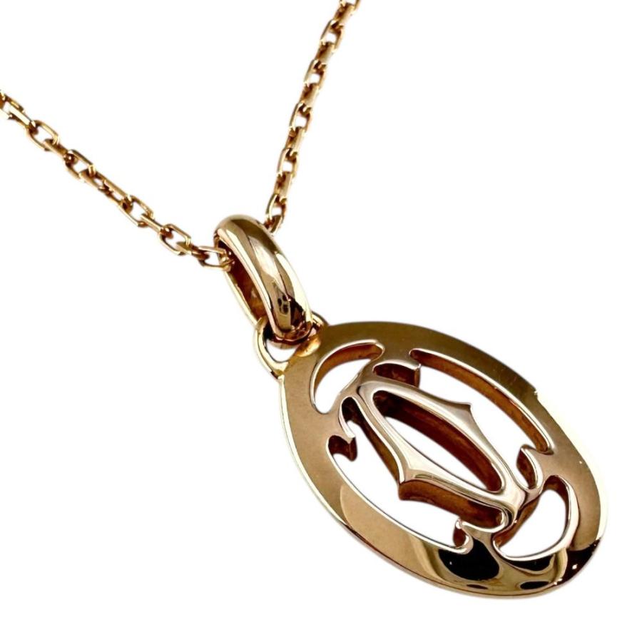 Cartier（カルティエ） ロゴドゥーブルC ダイヤモンド ネックレス