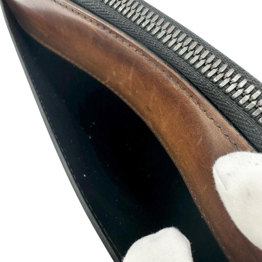 Berluti/ベルルッティ ラウンドファスナー 長財布 レザー カリグラフィ
