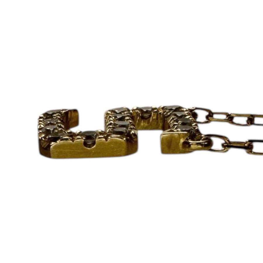 AHKAH（アーカー） イニシャルネックレス ダイヤモンド 0.06ct