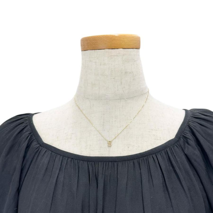 AHKAH（アーカー） イニシャルネックレス ダイヤモンド 0.06ct