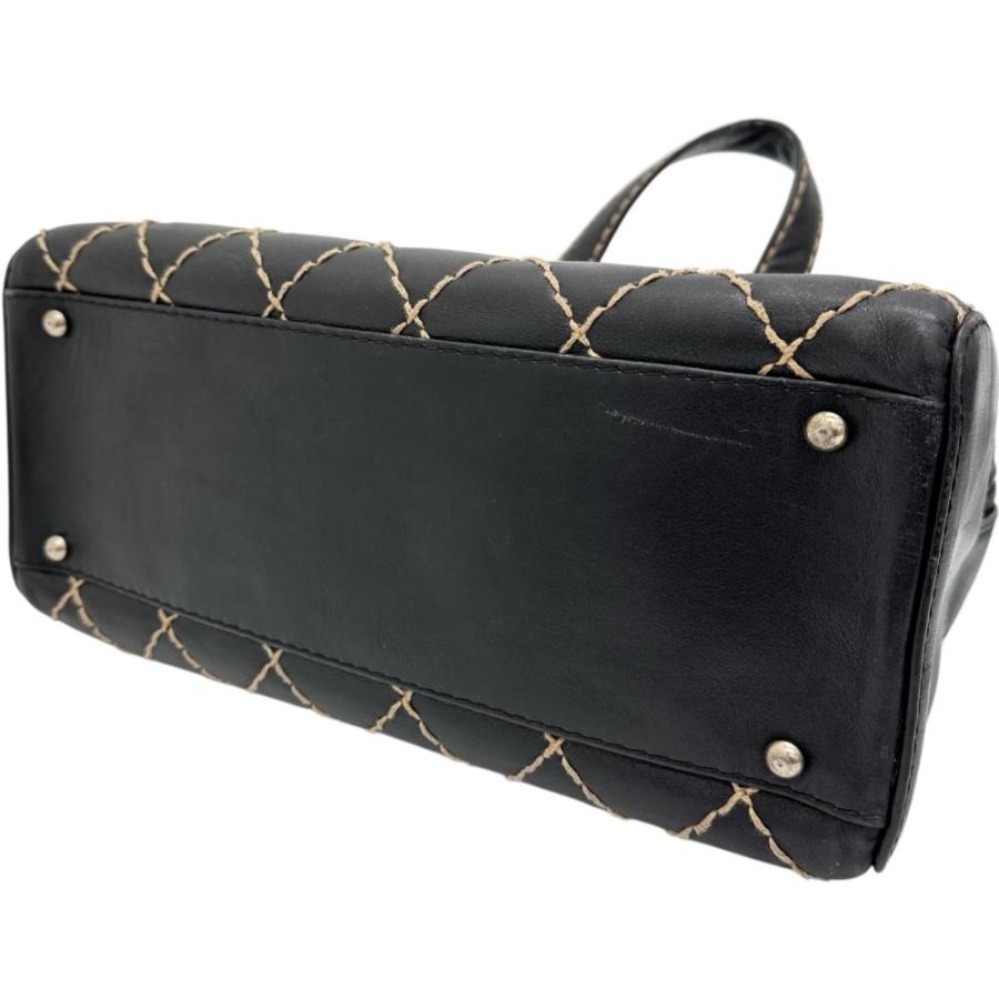 CHANEL Vステッチ ミニボストンバッグ ブラックSALE! CHANEL シャネル
