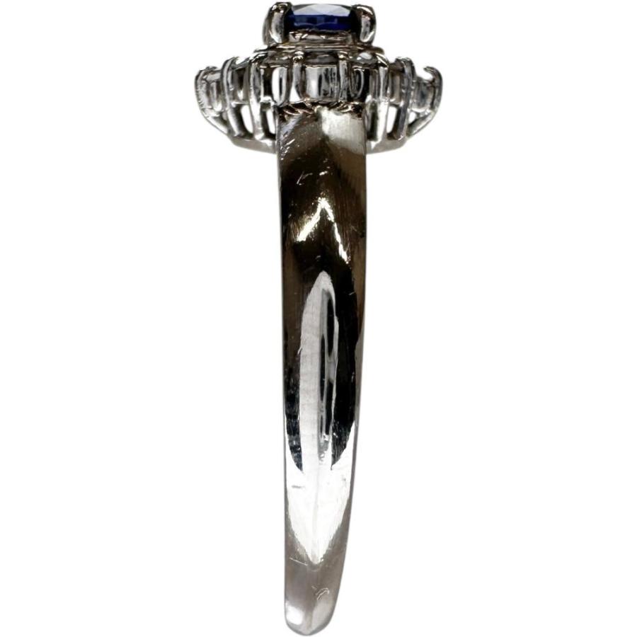 12号 サファイア 0.25ct ダイヤモンド 0.10ct リング・指輪 Pt900 