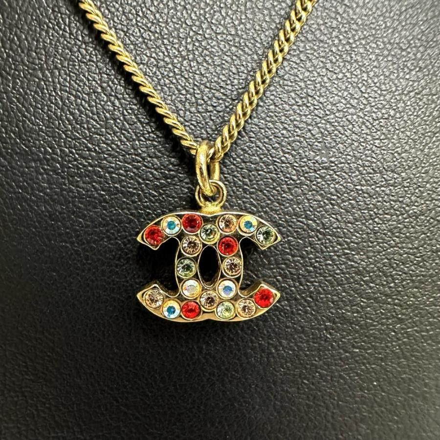 CHANEL（シャネル） ココマーク ラインストーン ネックレス GP 53g