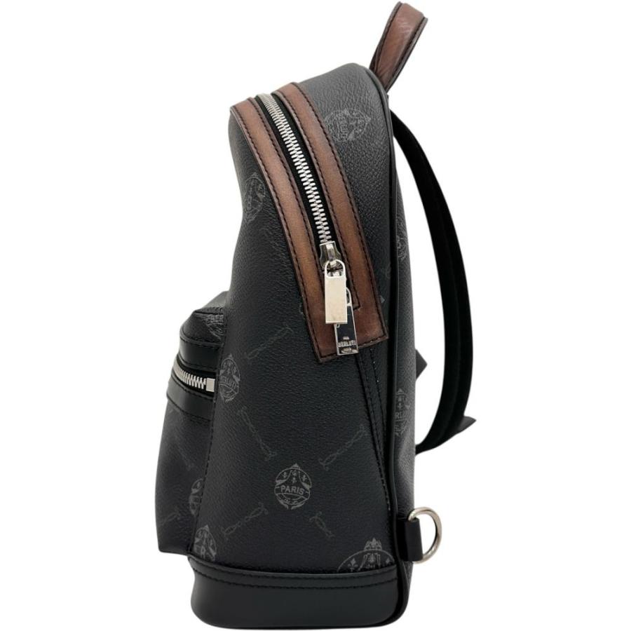 Berluti/ベルルッティ エクスプローラー ボディバッグ PVCコーティングキャンバス/レザー ブラックPVC/ブラウンレザー/シルバー金具 メンズ_1