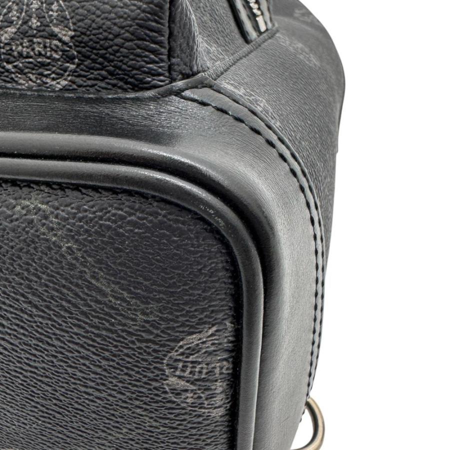 Berluti/ベルルッティ エクスプローラー ボディバッグ PVCコーティングキャンバス/レザー ブラックPVC/ブラウンレザー/シルバー金具 メンズ_5