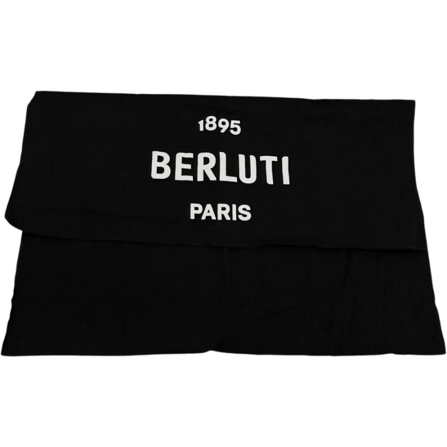 Berluti/ベルルッティ エクスプローラー ボディバッグ PVCコーティングキャンバス/レザー ブラックPVC/ブラウンレザー/シルバー金具 メンズ_9