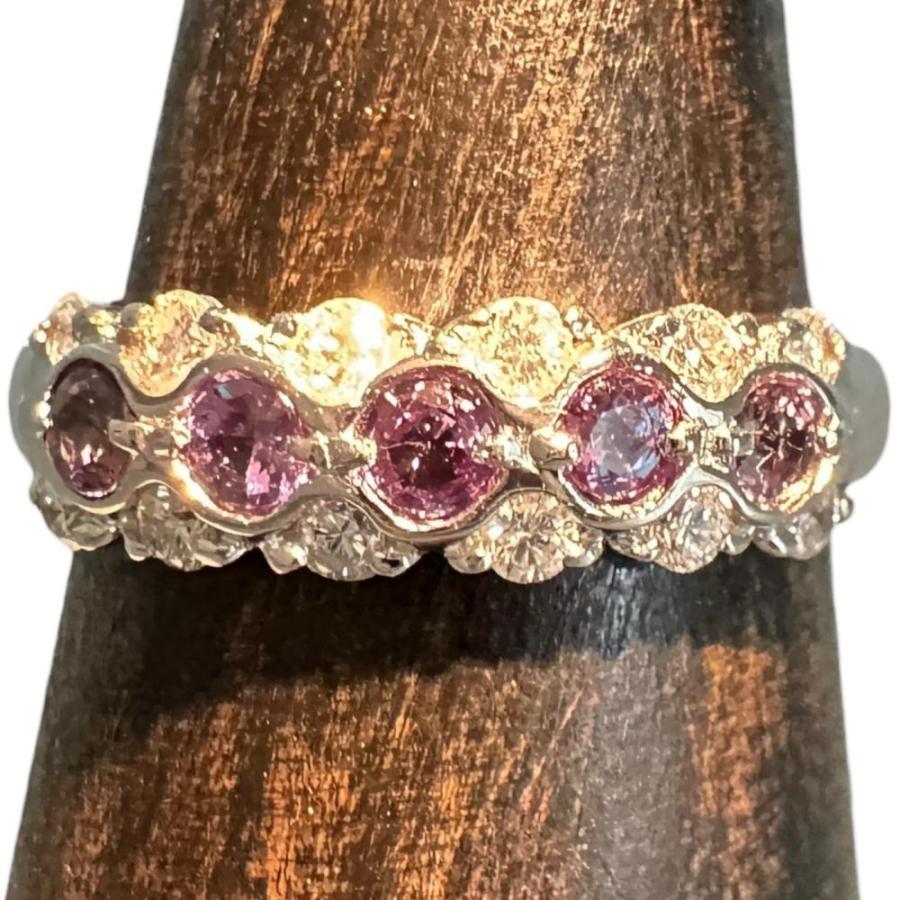 12.5号 アレキサンドライト 0.31ct ダイヤモンド 0.27ct リング・指輪