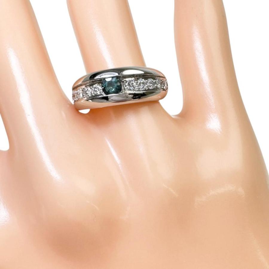 11号 アレキサンドライト 0.237ct ダイヤモンド 0.343ct リング・指輪 Pt900プラチナ 9.5g レディース