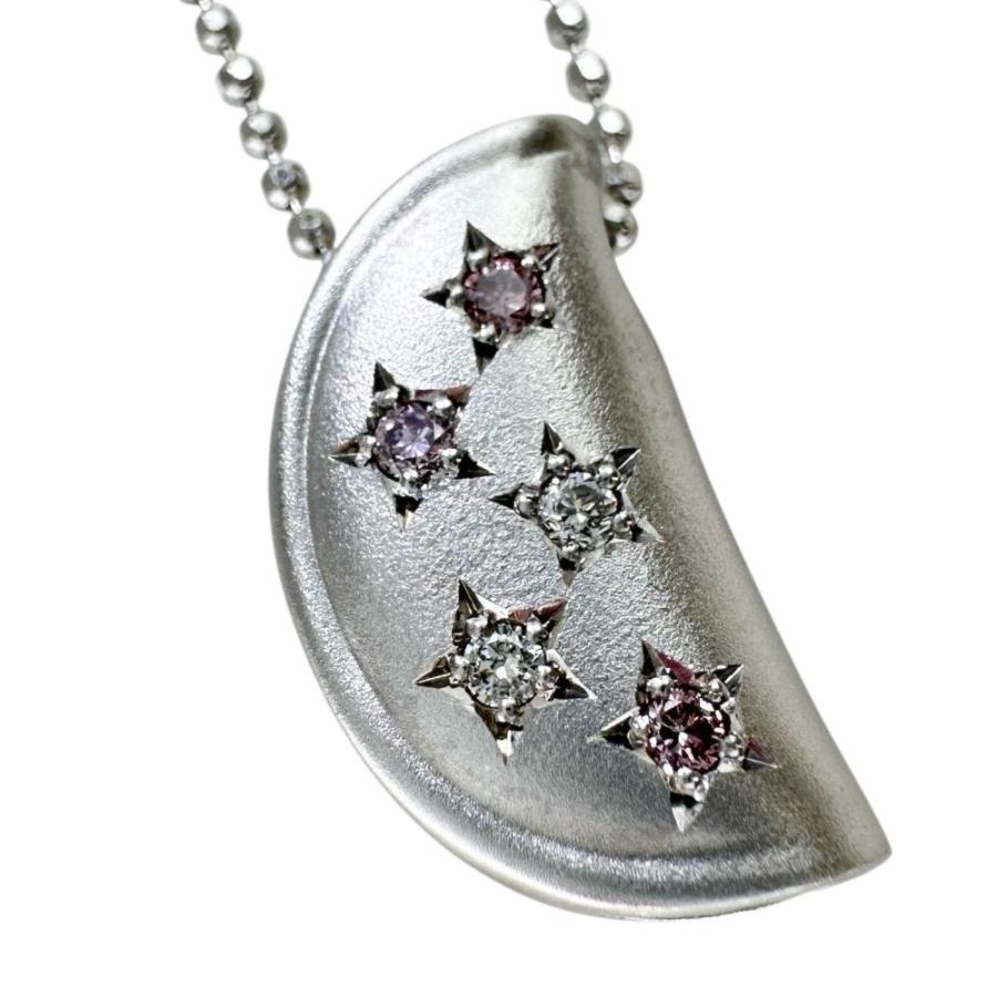 スターデザイン 天然ピンクダイヤモンド 0.06ct ダイヤモンド 0.04ct 
