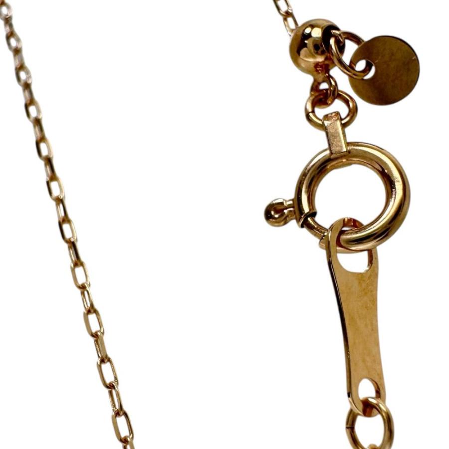 モルガナイト 0.70ct ダイヤモンド 0.17 ct ネックレス K18PGピンクゴールド 1.8g 45cm レディース_7